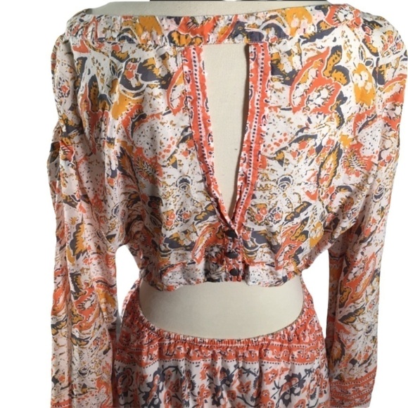 Free People Cut Away Silver Sun Mini Dress - Picture 6 of 9